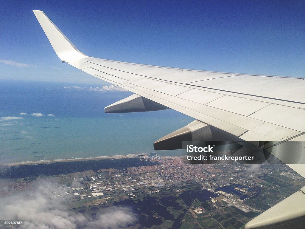 winglet of a commercial airplane http://blogtoscano.altervista.org/ob.jpg   Aerial View Stock Photo