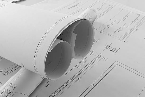 istock Office desk with the project papers 502609542