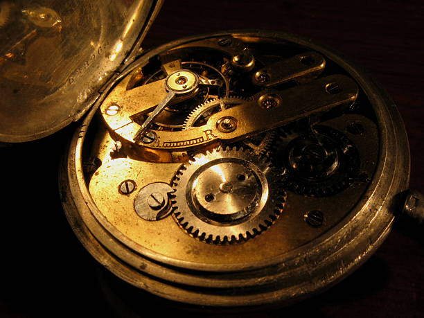 istock Vintage Pocket Watch Mechanism 502613050