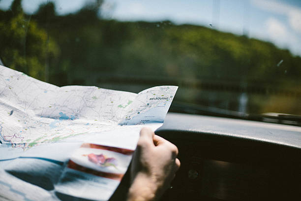 istock Man holding map of Australia 502617450