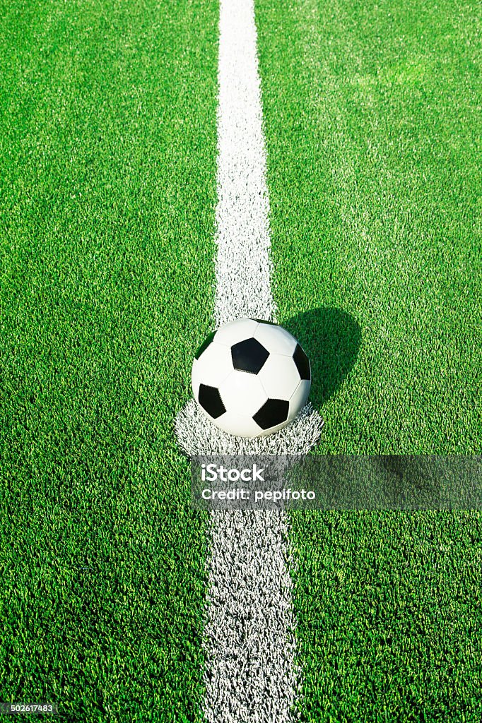 Fußball ball - Lizenzfrei Fußballplatz Stock-Foto