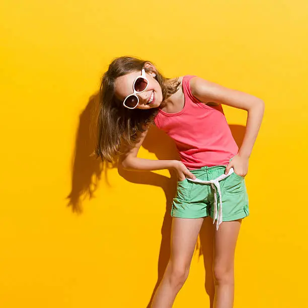 Photo of Laughing girl in sunlight