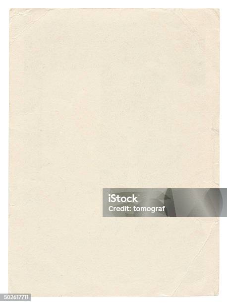 Vintage Foto Paper Isolated Stock Photo - Download Image Now