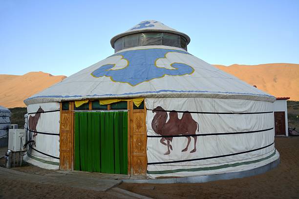 istock Mongolian Yurts in Badain Jaran desert, Inner Mongolia 502619826