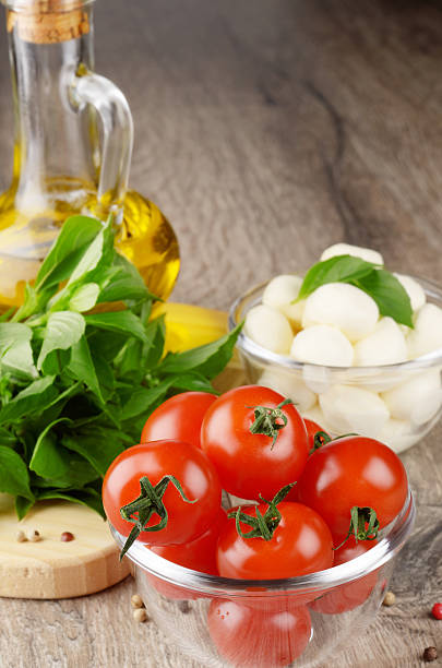 istock Cherry tomatoes, Mozzarella and oil 502620073