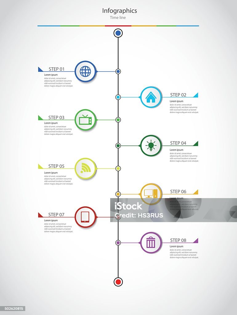 Business Infographic time line style Vector illustration Adult stock vector