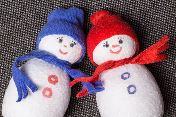 istock Pair Snowman. Soft toy. 502621008