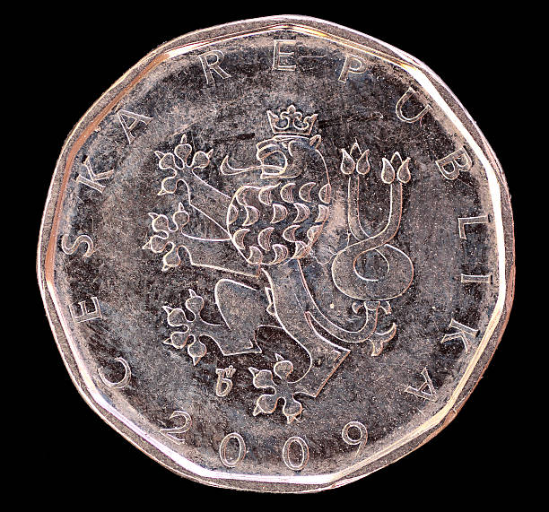 istock Head of 2 crowns coin, Czech Republic 2009 502621030