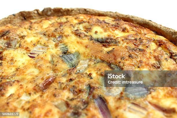 Homemade Bacon Quiche Lorraine Tart Savoury Bacon And Egg Flan Stock Photo - Download Image Now