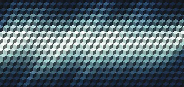 Vector illustration of Abstract cube geometric background