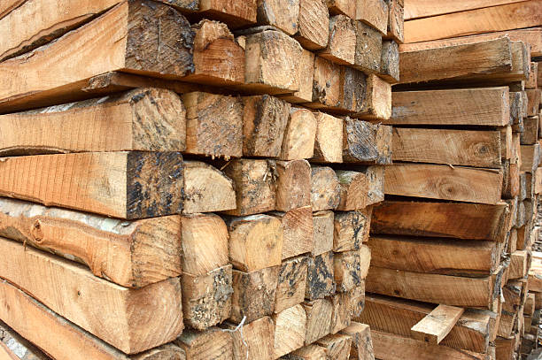 istock Wood for House Construction 502623395