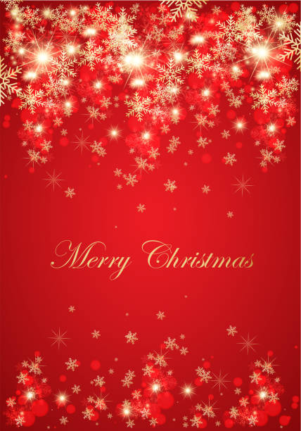 istock Abstract red christmas background with golden snowflakes. 502623701