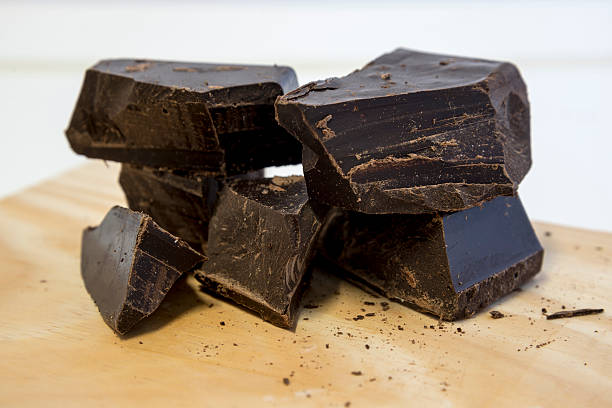 Cтоковое фото Черный кусочками шоколада