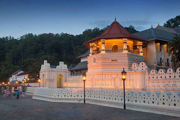 Temple of the Tooth, Kandy, Sri Lanka stock photo
