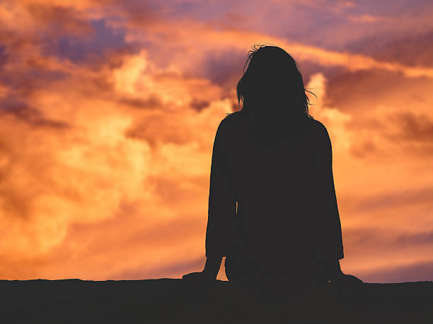 istock Girl watching the sky. 502632320