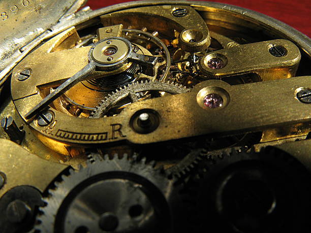 istock Vintage Pocket Watch Mechanism 502633056