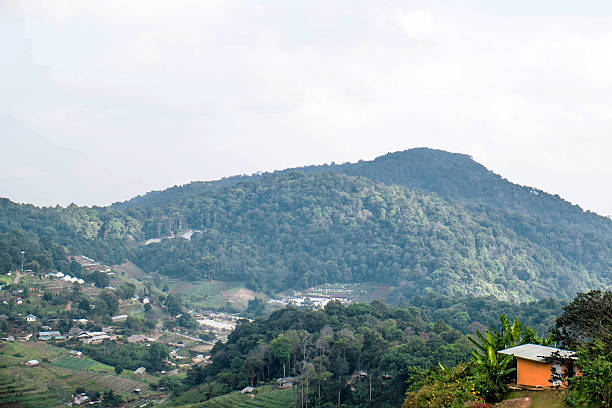 istock Alone modern cabin on mountain at Doi Mon Jam, Thailand 502633080