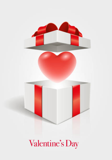 szczęśliwy valentine's day - inside of three dimensional backgrounds crate stock illustrations