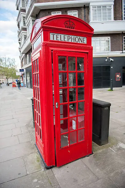 Photo of British red telephone box