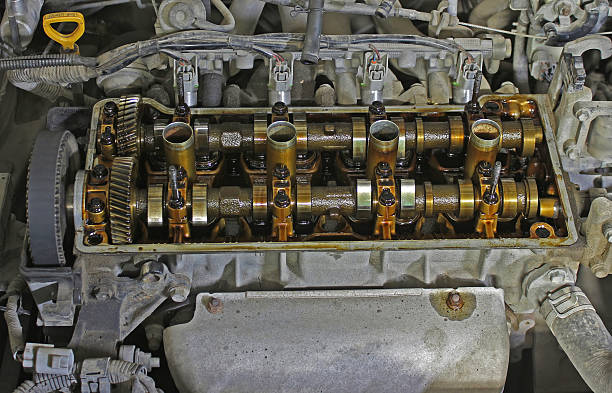 istock The internals of the engine under the valve cover 502638500