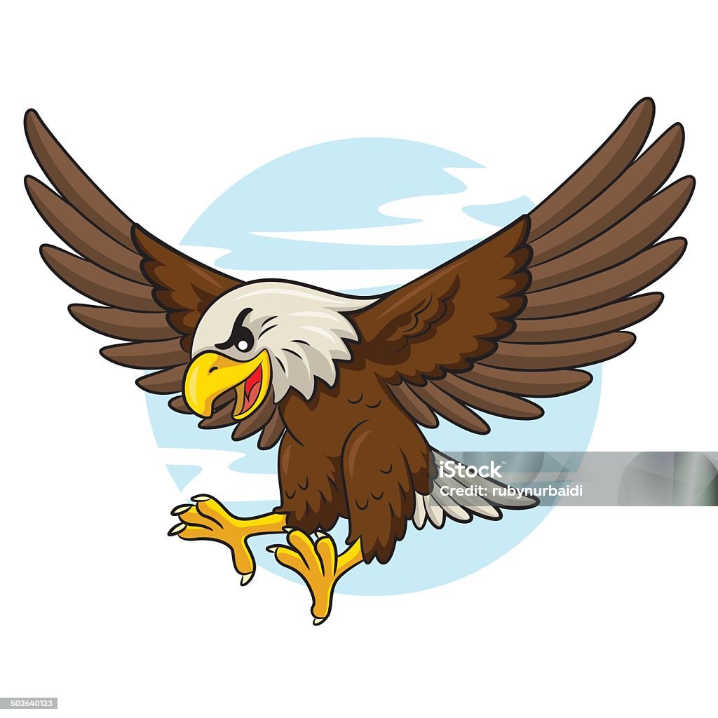 Eagle Cartoon Stock Illustration - Download Image Now - Hawk - Bird, Cute,  Eagle - Bird - iStock