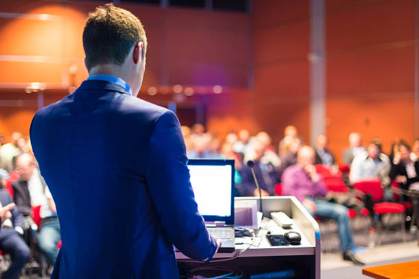 istock Speaker at Business Conference and Presentation. 502642537