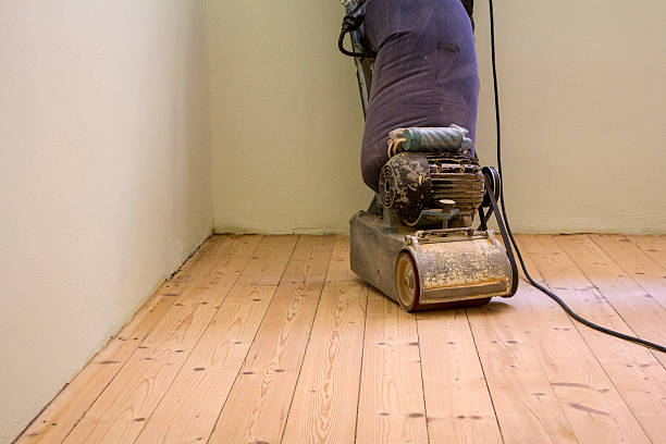 istock Sanding wooden floor 502643153
