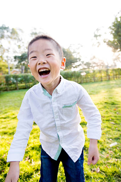 istock Happy boy in the park 502643850
