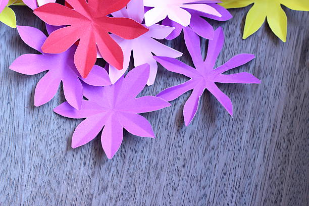 istock Artificial flowers with colorful paper 502646206