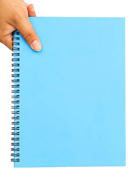 istock Woman hand holding blue blank paper 502647084