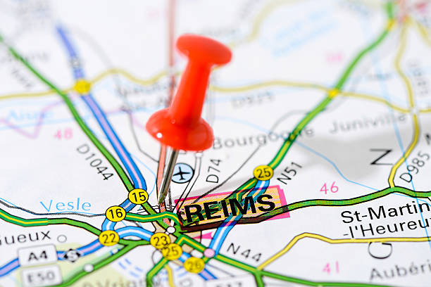 istock European cities on map series: Reims 502647913