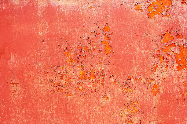 istock Background of old painted metal with traces 502659477