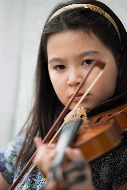 istock Little Girl Playing Violin 502659848