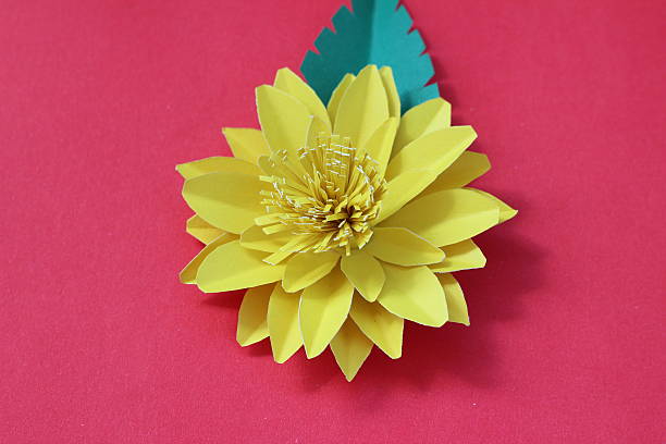 istock Artificial flowers with colorful paper 502660152