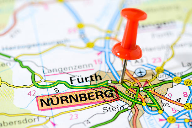 istock European cities on map series: Nurnberg 502660191