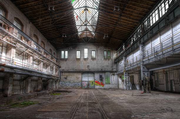 istock Old abandoned building in East Germany 502660437