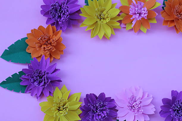 istock Artificial flowers with colorful paper 502660716
