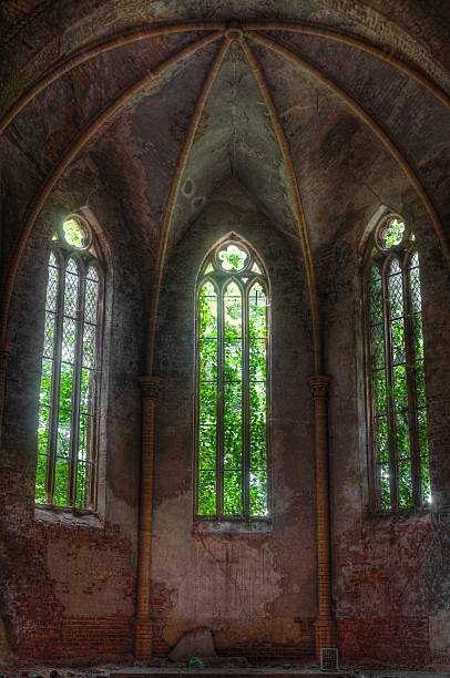 istock Old abandoned church in East Germany 502660847
