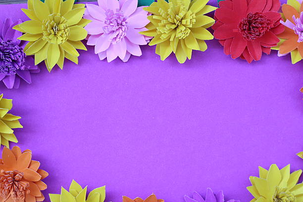 istock Artificial flowers with colorful paper 502660856