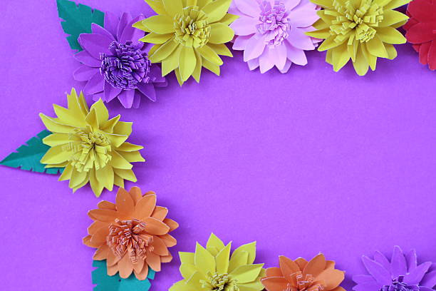 istock Artificial flowers with colorful paper 502660886