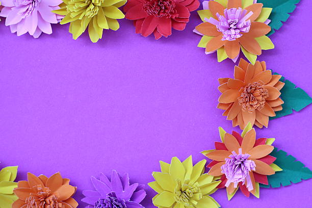 istock Artificial flowers with colorful paper 502660934