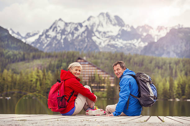 istock Senior couple hiking 502661729