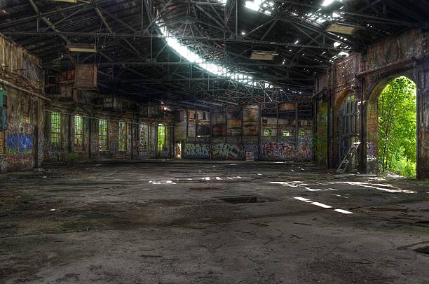 istock Old abandoned building in East Germany 502663297