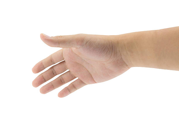 istock man hand holding some isolated on a white background 502663676