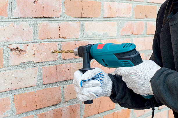 istock The process of drilling using electric drills 502664386