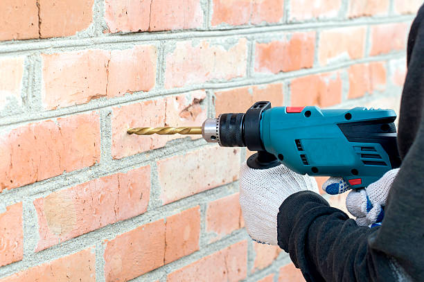 istock The process of drilling using electric drills 502664412