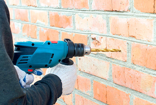 istock The process of drilling using electric drills 502664430