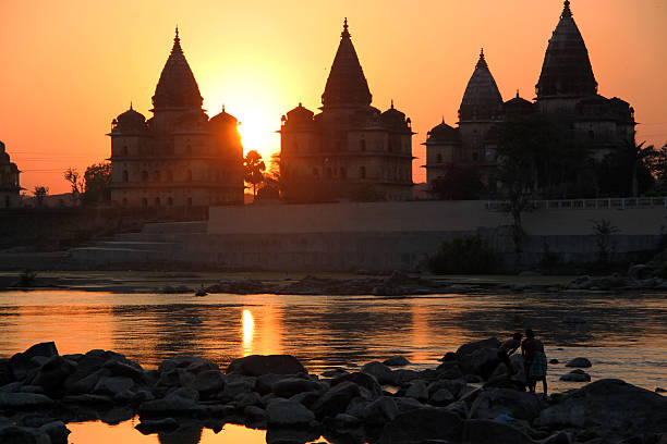 istock India: Cenotaphs of Orchha at Sunset 502664763