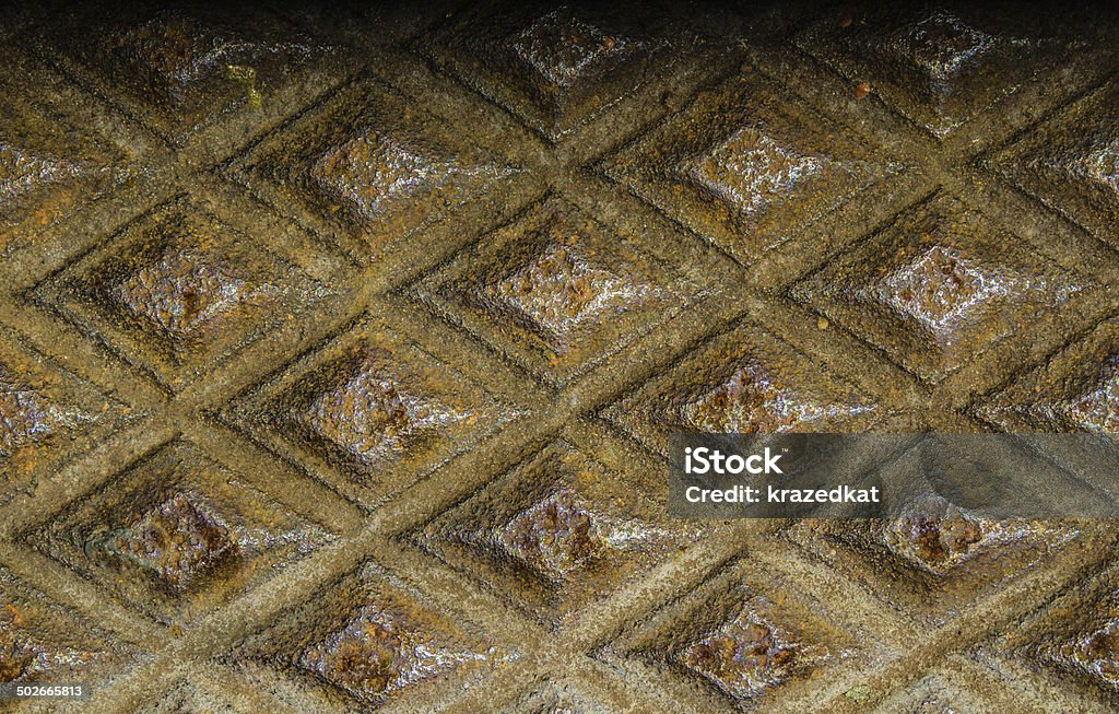 Rust Metal Textured Surface Rust Metal Textured Surface with diamond pattern Abstract Stock Photo