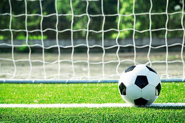 istock Soccer ball and goal 502665821